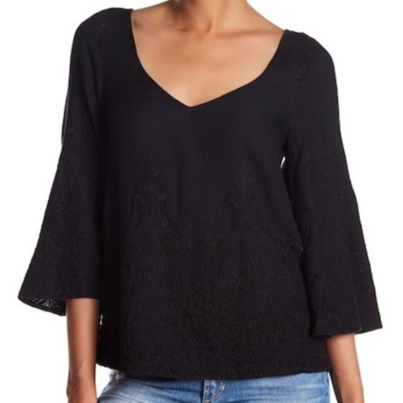 Rebecca Minkoff Embroidered Reyes Top - Picture 1 of 4